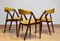 Danish Yellow Ochre Upholstered Dining Chair Model 31 attributed to Kai Kristiansen, 1960s, Image 6