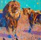 Rafal Gadowski, Lion 03, 2023, óleo sobre lienzo, Imagen 3