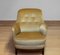 Gold Colored Velvet Upholstered Lounge Chair by Carl Malmsten, Sweden, 1940s, Image 3