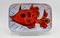 Rectangular Plates with Fish and Crustacean Motif by Monique Brunner, 1960s, Set of 12 4