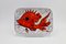 Rectangular Plates with Fish and Crustacean Motif by Monique Brunner, 1960s, Set of 12 13