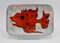 Rectangular Plates with Fish and Crustacean Motif by Monique Brunner, 1960s, Set of 12 7