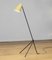 Grasshopper Giraffe Stehlampe aus Metall mit Vanille Schirm, Schweden, 1940er 5