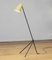 Lampadaire Grasshopper Giraffe en Métal avec Abat-Jour Vanille, Suède, 1940s 5