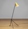 Grasshopper Giraffe Stehlampe aus Metall mit Vanille Schirm, Schweden, 1940er 1