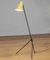 Lampadaire Grasshopper Giraffe en Métal avec Abat-Jour Vanille, Suède, 1940s 2