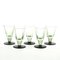 Art Deco Vodka Shot Glasses attributed to Hortensja Glassworks, Poland, 1950s, Set of 5, Image 16