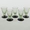Art Deco Vodka Shot Glasses attributed to Hortensja Glassworks, Poland, 1950s, Set of 5 10