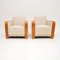 Art Deco Swedish Satin Birch Armchairs, 1920s, Set of 2 2