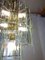 Lámpara de araña de vidrio con platos biselados suspendidos de Senago, Imagen 12