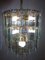 Lampadario in vetro con piastre smussate sospese di Senago, Immagine 10