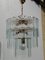 Lámpara de araña de vidrio con platos biselados suspendidos de Senago, Imagen 7
