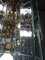 Lámpara de araña de vidrio con platos biselados suspendidos de Senago, Imagen 11