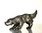 Art Deco Silver Terracotta Setter Dog, 1930s 4