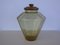 Vase aus mundgeblasenem Glas, Italien, 1950er 1