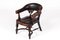 Late 19th Century English Mahogany and Rexine Armchairs, Set of 2, Image 4