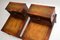 Mahogany Leather Top Side Tables, 1930s, Set of 2, Image 10