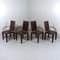 Leather Arcadia Dining Chairs from Arper, Italy 1980s, Set of 4, Image 1