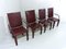 Leather Arcadia Dining Chairs from Arper, Italy 1980s, Set of 4 3