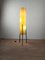 Lámpara de pie trípode de fibra de vidrio y metal de Dame & Co., años 60, Imagen 5
