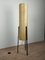 Lámpara de pie trípode de fibra de vidrio y metal de Dame & Co., años 60, Imagen 2
