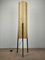 Lámpara de pie trípode de fibra de vidrio y metal de Dame & Co., años 60, Imagen 10