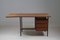 French Modernist Wooden and Metal Desk, 1950s 1