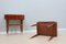 Italienische Mid-Century Teak Nachttische, 1950er, 2er Set 2