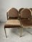 Chairs in Golden Metal and Fabric, Italy, 1970s, Set of 6 4