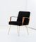 Mid-Century Italian Velvet and Brass Legs Armchair from Arflex, 1960s 2