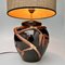 Lámpara de mesa de cerámica con decoración de bambú, Imagen 3