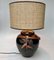 Tischlampe aus Keramik mit Bambusdekor 2
