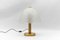 Satin Glass Table Lamp from Peill & Putzler, 1960s, Image 1