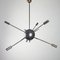 Mid-Century Sputnik Kronleuchter aus Messing von Stilnovo 1