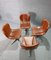 Italian Swivel Chairs in Chromed Metal and Leather, 1960s, Set of 4 7