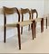 Model 71 Dining Chairs in Walnut and Paper Cord by Niels Otto Møller for J.L. Møllers, 1950s, Set of 3 18