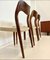 Model 71 Dining Chairs in Walnut and Paper Cord by Niels Otto Møller for J.L. Møllers, 1950s, Set of 3 17