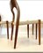 Model 71 Dining Chairs in Walnut and Paper Cord by Niels Otto Møller for J.L. Møllers, 1950s, Set of 3 15