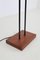 Mid-Century Teak and Steel Floor Lamp with Wild Grass Lampshades, 1960s 9