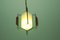 Lampe à Suspension en Verre Laiteux, Italie, 1950s 4