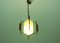 Italian String Pendant Light in Milk Glass, 1950s 11