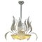 Murano Glass and Brass Chandelier from Barovier & Toso, 1950s 1