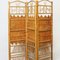 Rattan and Bamboo Folding Room Screen Divider, 1960s 6