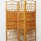 Rattan and Bamboo Folding Room Screen Divider, 1960s, Image 6