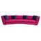 Seymour Low 02 Semi Round Sofa in Purple Fabric by Rodolfo Dordoni for Minotti, 2010s 1