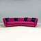 Seymour Low 02 Semi Round Sofa in Purple Fabric by Rodolfo Dordoni for Minotti, 2010s 2