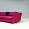 Seymour Low 02 Semi Round Sofa in Purple Fabric by Rodolfo Dordoni for Minotti, 2010s 6