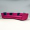 Seymour Low 02 Semi Round Sofa in Purple Fabric by Rodolfo Dordoni for Minotti, 2010s 3