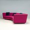 Seymour Low 02 Semi Round Sofa in Purple Fabric by Rodolfo Dordoni for Minotti, 2010s 4