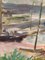 French Marina, 1930s, Oil Painting 11
